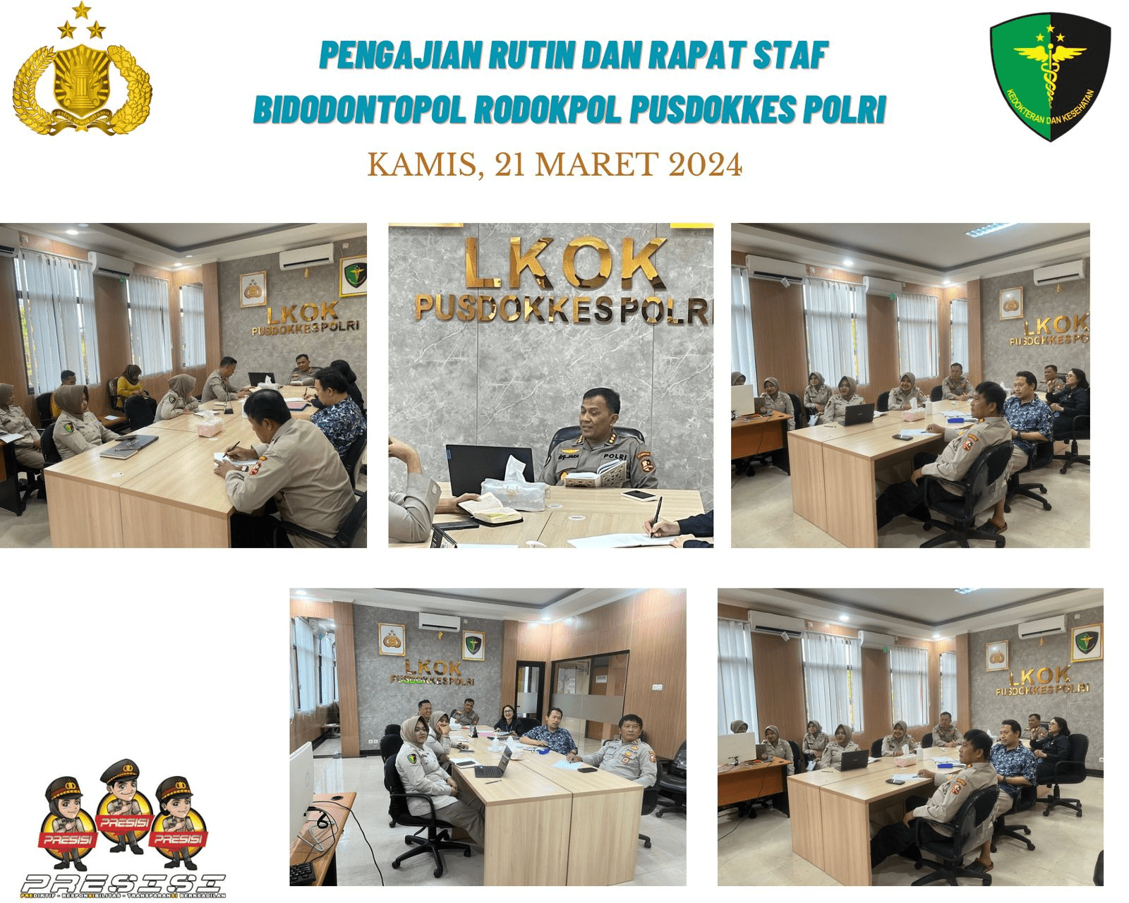 Kegiatan Pengajian Rutin dan Rapat Staf