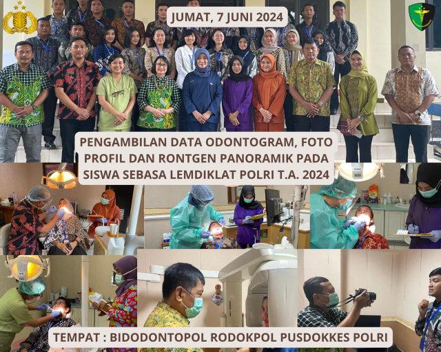 Pengambilan Data Odontogram Personel Siswa Sebasa Lemdiklat Polri TA 2024